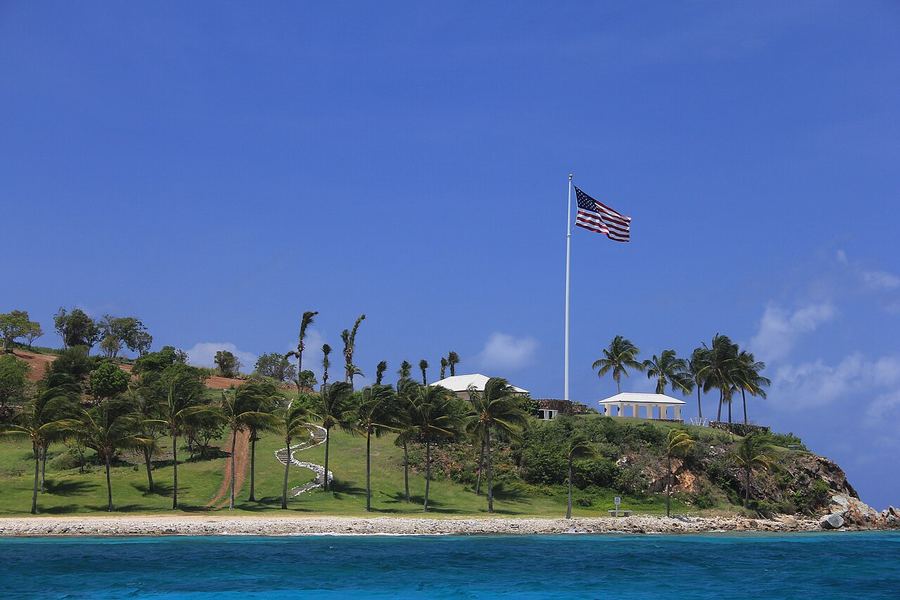 Little St. James, the private island in the U.S. Virgin Islands that Epstein bought in 1998.